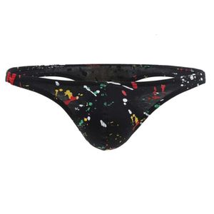 İç çamaşırı erkek lüks 5pcs g-string seksi erkek grafiti baskılı külot brifingler underpant erkek bikini külot çekmeceleri kecks e8kh