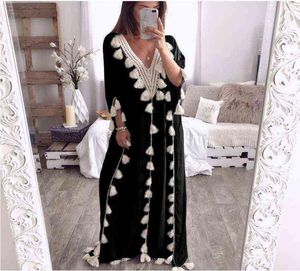 Women039S calças de duas peças 2022 DUBAI ISLÂMICO DE DUBAI ABAYA ÁRABA ABAYA Vestido marroquino muçulmano do Oriente Médio Indonésia Turquia elegante 1306318