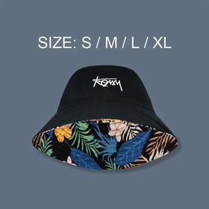 Breda randen hattar hink hattar stor storlek fiskare hatt för män reversibel hawaii koreanska herr vår hatt casual panama hatt bob hip-hop hink kvinnor hatt 240424