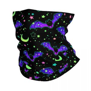 Maschere da moda maschere collo ghetta di battuta di pipistrello Halloween fumetti bandana gallatta stampata balaclavas maschera criminamamera multiuso multiuso cavalcano per uomini y240425mg5c