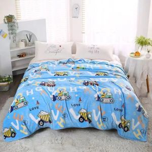 Swaddling Cartoon Style Super Soft Children täcker filt Vinter tjockare varm baby tupplur filt dagis special sovande liten filt