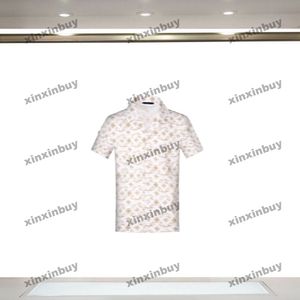 xinxinbuy Men designer Tee t shirt 2024 Italy Paris tie dye shirts short sleeve cotton women white black blue S-XL