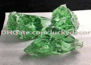 1000G Rzadki zielony zielony obsydian Kryształowy Kryształowy Próbka mineralna losowa forma ROZDZIAŁA Naturalny wulkaniczny szkło lawowe Coll3962696