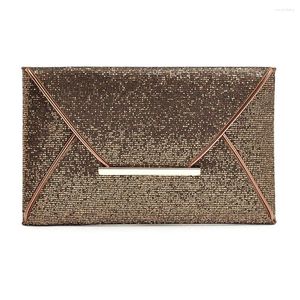 Evening Bags Portable Wedding Glitter Sequins Dating Cosmetics Sparkling Banquet Mobile Phone Party Gift Fashion Women Envelope Bag