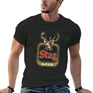 Herrpolos stag öl t-shirt sportfan t-shirts kawaii kläder plus storlek t skjortor stora och långa för män