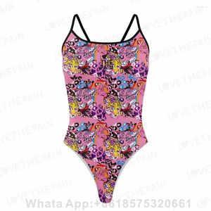 Women's Swimwear Love The Pain One Piece Swimsuit 2024 Women One-piece Athletic Pro Training Race Monokini Beach Bathing Suit