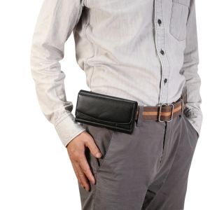 Puches Universal midjepaket Fanny Pack Belt Clip Pouch med korthållare midja handväska mobiltelefonpåsar för Samsung/iPhone/Xiaomi/Huawei