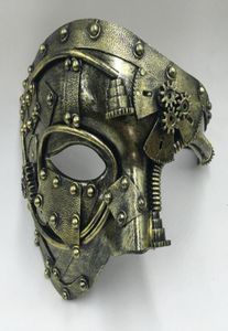 Andere Event -Party liefert erwachsene Anime Masque Mechanical Gear Mask Steampunk Punk Masquerade Cosplay Ball Halb Face Men Kostüm 6294154