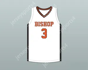 Anpassat namn Mens Youth/Kids Brandon Durrett 3 Bishop Hayes Tigers Home Basketball Jersey vägen bakåt sömnad S-6XL