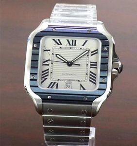 Novos relógios relógios de luxo Square Man 40mm 35mm Genebra Genuine Mechanical Movement Classic Mens Wristwatch CA0144667803