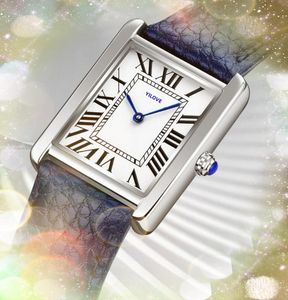 Prima stella scelta femminile orologio da donna da 28 mm orologio da batteria nera blu blu cuoio blu marrone in cristallo a cristallo a cristallo specchio serbatoio-must-design a tre pins orologi a catena