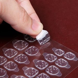 25 Sheets 24/600pcs Double Sided False Nail Art Adhesive Tape Glue Sticker DIY Tips Fake Nail Acrylic Manicure Gel Makeup Tools 240411