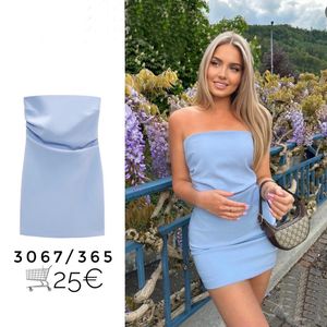 Vår- och sommarkvinnors stil rörskort klänning