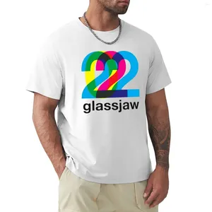 Polos masculinos vendendo o logotipo de arte Tour pós-hardcore band de glassjaw banda metal alternativa música camiseta estética Roupas homens roupas