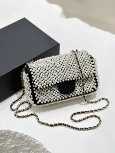 10A Luxury Brand Designer Bag Mini Pearl Bag 2024 New Women's Crossbody Bag Single Shoulder Bag Handväska Fashion Women's Chain Bag Wallet