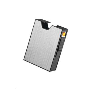 Cheap Wholesale Metal Special Men Smoking Gifts Windproof Flameless Cigarette Electronic Lighter