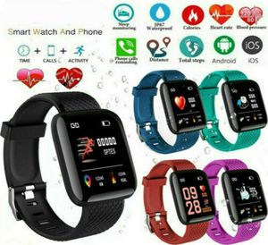 D13 Smart Watches 116 плюс 2020 Продажа сердечного рисунка часы Smart Bristant Sports Watch Kit Kit Кровяное давление Smart Band WaterPro4882870