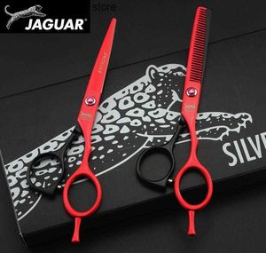 Forbici per capelli forbici per capelli jaguar barbiere parrucchiere professionista strumenti di taglio di alta qualità diradamento Q240425