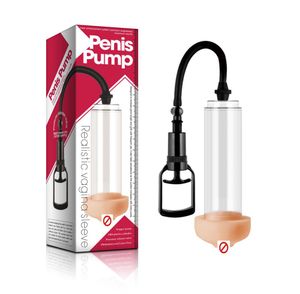 Pompa del pene di gauge master Penis fisico Pennantenlargement Dispositivo della pompa del trainer con silicio vaginasex Toy6370880