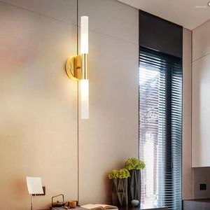 Wandlampe Klassiker schmiedeeisernen Licht Luxusglas für Wohnzimmer Schlafzimmer moderne minimalistische Korridor -Gang LED LED