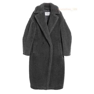 Cappotti designer cashmere cappotti di lusso maxmaras serie classica carena grigia orsacchiotto