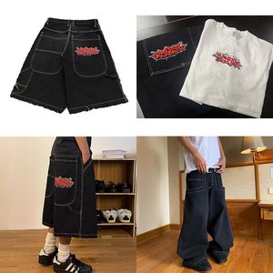 Streetwear in stile estivo nuovo arrivo a doppia ginocchia largo cortometraggi di alta qualità maschile lavati jean shorts jeans pantaloni per uomo