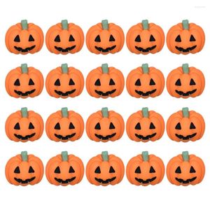 Speicherflaschen 20 PCs Mobiltelefonkoffer Kürbisaufkleber DIY Halloween Flatback Trendy Cases Charms Craft Decoration Schuhe Handwerk Stirnband