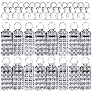 Keychains 16pcs/set voleibol de lipstick de voleibol Keychain Lip Gloss Bulk for Women Keyring Tracker