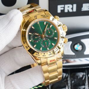 007 Uhr für Mann Uhren AAAAAA U1FAKTORY SWISS MOVETMENT MÄNNER ARBEITENDE DATENTE DATUM JUNG 40mm Data Panda Green Dial Arabisch Dial 309c