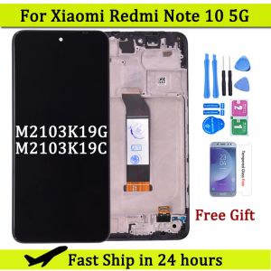 Schermate Original 6.5 '' per Xiaomi Redmi Nota 10 5G Visualizza LCD Visualizza Screen Digitazer Assemblaggio M2103K19G per Xiaomi Poco M3 Pro 5G LCD