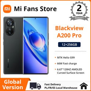 BlackView A200 Pro 12GB RAM 256 GB ROM 120Hz AMOLED Curved Display 108MP Camera MTK Helio G99 66W Fast PD 5050MAH