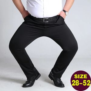 Негабаритные деловые брюки для мужчин формальное платье социальные брюки Муж эластичный костюм брюки Элегантная работа тонкие повседневные штаны плюс размер 240419
