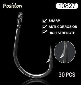 Posidon 10827 30 PCSPACK ATONIDENTE ATUMO ATUMO Círculo de círculos Jigging Assist Live Bait Jig Assistant Fish Fishing4117593