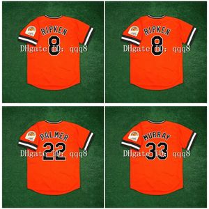 KOB 1984 Vintage Baseball Jersey Jim Palmer Eddie Murray 30. rocznica Cal Ripken Jr. Orange Retro koszulka rozmiar S-XXXL