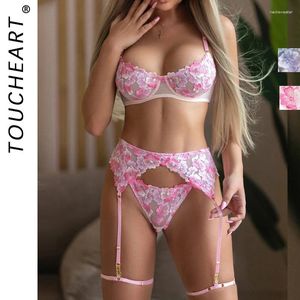 Bras se pondera de roupas íntimas femininas de lingerie sexy Super mulheres para sutiã sexual e conjunto de calcinha