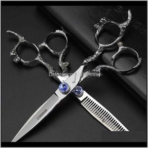 Haarschere Haarschere Schneidwerkzeuge 6 Zoll Ausdünnung Set Barber Shop Professionelle Ausrüstung Q240425