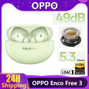 Słuchawki 2023 NOWOŚĆ Oppo Enko za darmo 3 słuchawki 49dB DNN Active Hałas Bluetooth 5.3 LDAC Hires HiFi Oppo Alive Audio