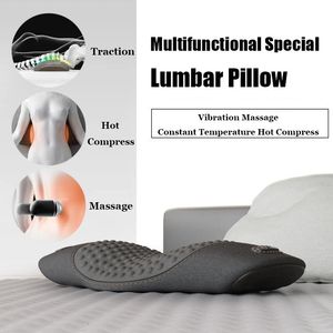 Custhow Letto a vita Sleebbhiere Pad di protezione in vita Massaggio elettrico Sbina piatto Flat Pain Supporto Riscaldamento Pesti del sonno vibrante 240411