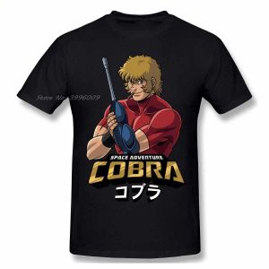 Shirts Cobra Space Adventure Retro Vintage Manga T Shirt Oversized Cotton Crewneck Custom Short Sleeve Tshirt