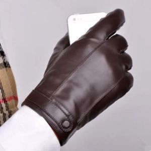 Mężczyźni Rękawiczki owczeska zimowe ciepłe rękawiczki jazdy Wysokiej jakości czarne czerwone prawdziwe, prawdziwe skórzane rękawiczki rękawiczki