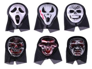 Maschera di Halloween Horror Haloween Masquerade Party Screaming Ghost Mask Decor Bat Bat Felice Halween Party Decor 2021 Q08068834974