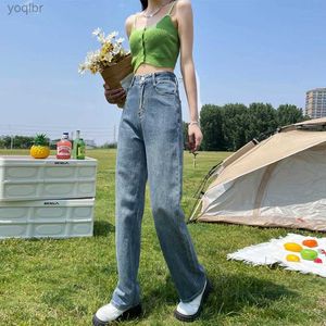 Women's Jeans 2024 Loose fit high waisted wide leg jeans inventoryL244