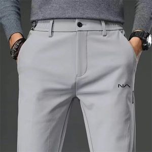 Golfkläder vår- och sommarmän Slim Pants Brand Fashion Elastic Mens Breattable 240425