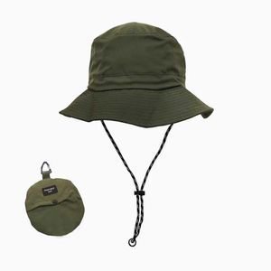 Szerokie brzegowe czapki wiadra kapelusze nowe wodoodporne rybak hat damskie letnie ochrona przed słońcem ochrona UV Camping CS CS Mens Outdoor Hat z barną toaletą J240506