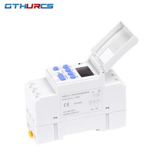 Steuerelemente Timer Switch DIN Rail Digital TP8A16 Wöchentlich programmierbarer elektronischer Mikrocomputer 30A 220V 230 V 6A30A 12V AC THC15A