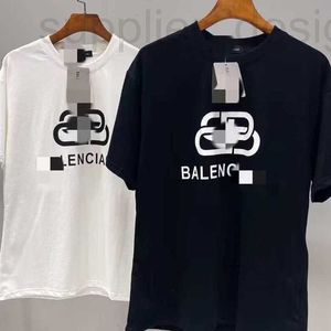 Designer de camisetas masculinas A nova marca da moda T é a mesma que a família de algodão de Paris B da família de Paris B.