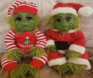 Grinch Doll Cute Christmas Stuffed Plush Toy Xmas Gifts for Kids Home Decoration in Stock 2111096336693