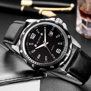Banda de aço relógio de relógio masculino à prova d'água Quartz de negócios assistir Large Dial's Watch Men's Watch
