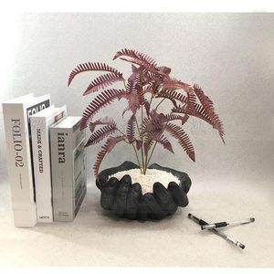 VASE PALM HAND SHAPE CEMENT VASE VASEクリエイティブな植木鉢装飾的なアレンジメントモダンな家の装飾クラフトデスク装飾