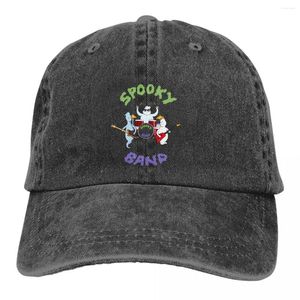 Bollmössor Spooky Band Baseball Peaked Cap Ghost Lover Sun Shade Hats For Men